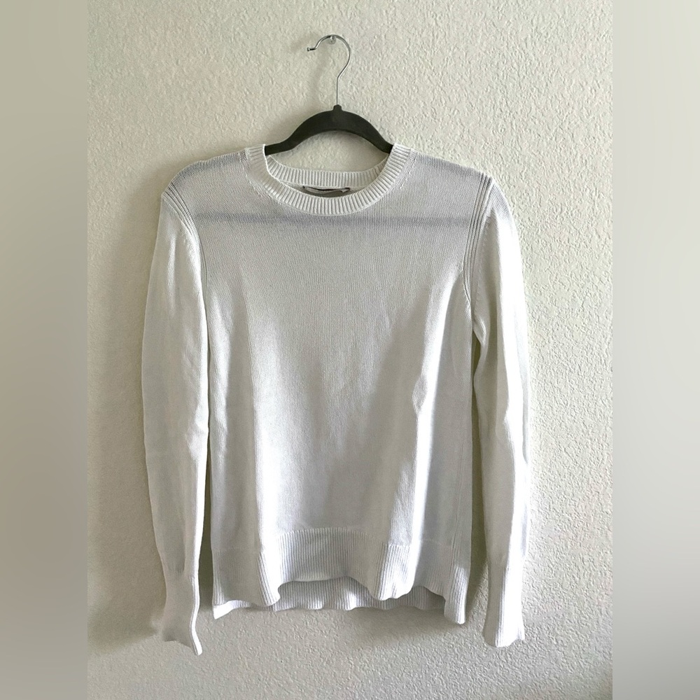 Everlane White Cotton Sweater